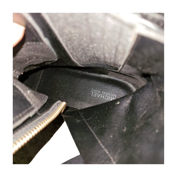 Michael Michael Kors Parker 40mm leather ankle boots combat laceup black sz 9 m - Picture 9 of 10